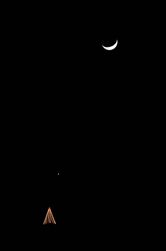 Crescent Moon, New Year's Eve